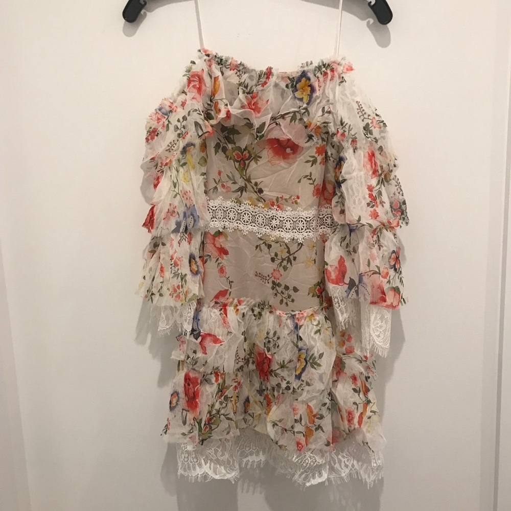ALICE + OLIVIA Floral Cocktail Dress